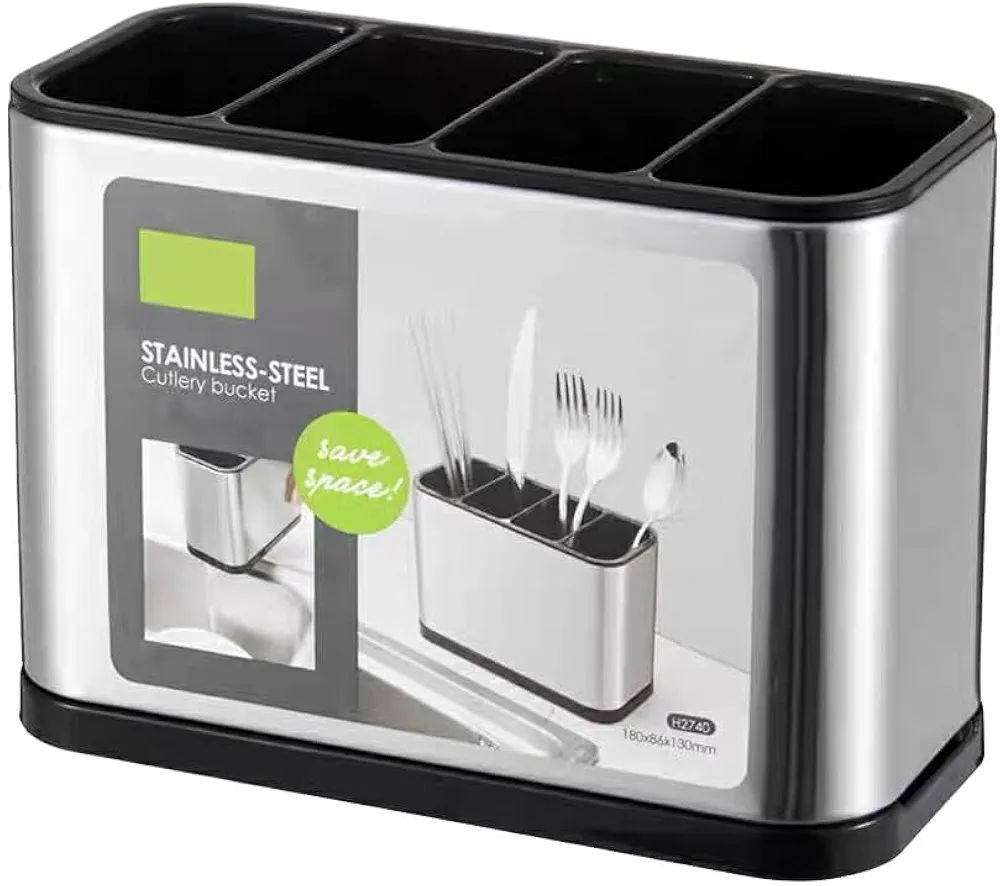 Support de Rangement de Cuisine en Plastique pour Ustensiles