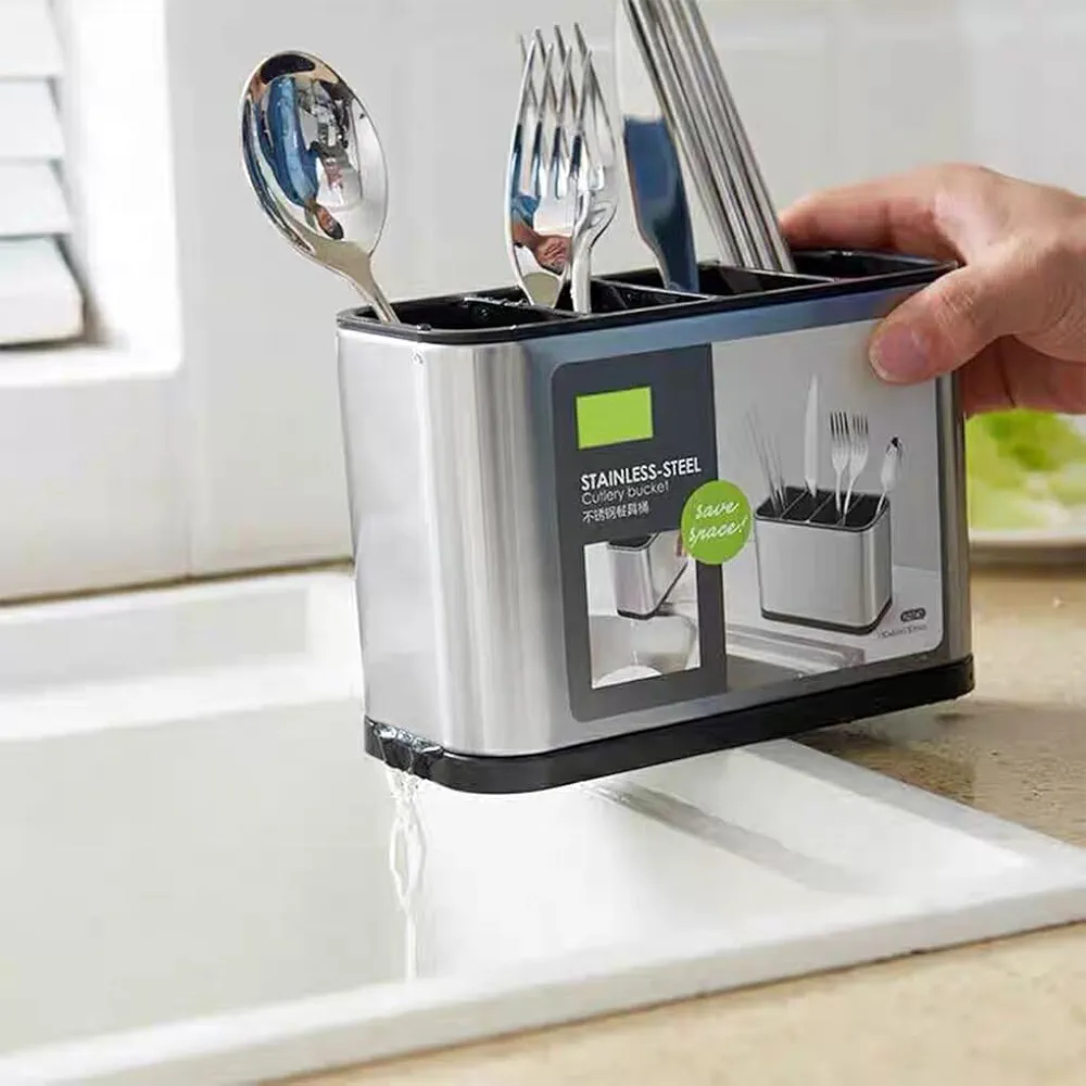 Support de Rangement de Cuisine en Plastique pour Ustensiles