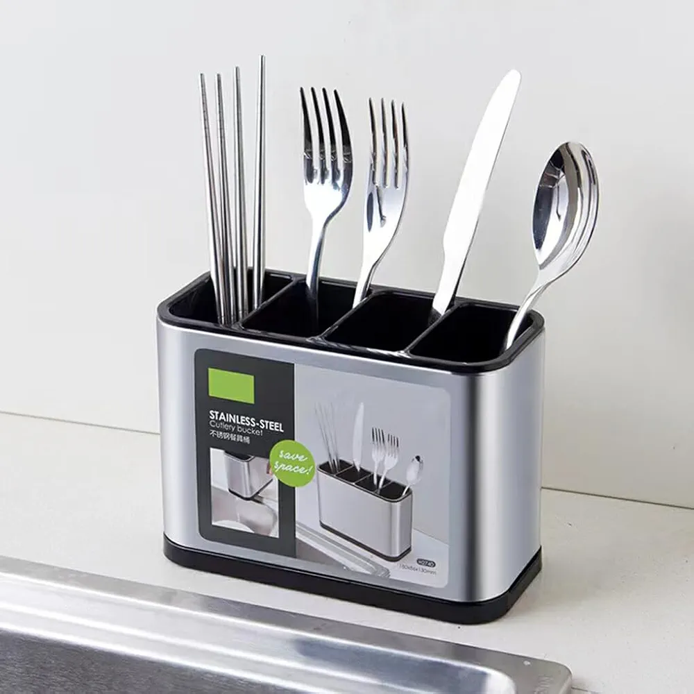 Support de Rangement de Cuisine en Plastique pour Ustensiles