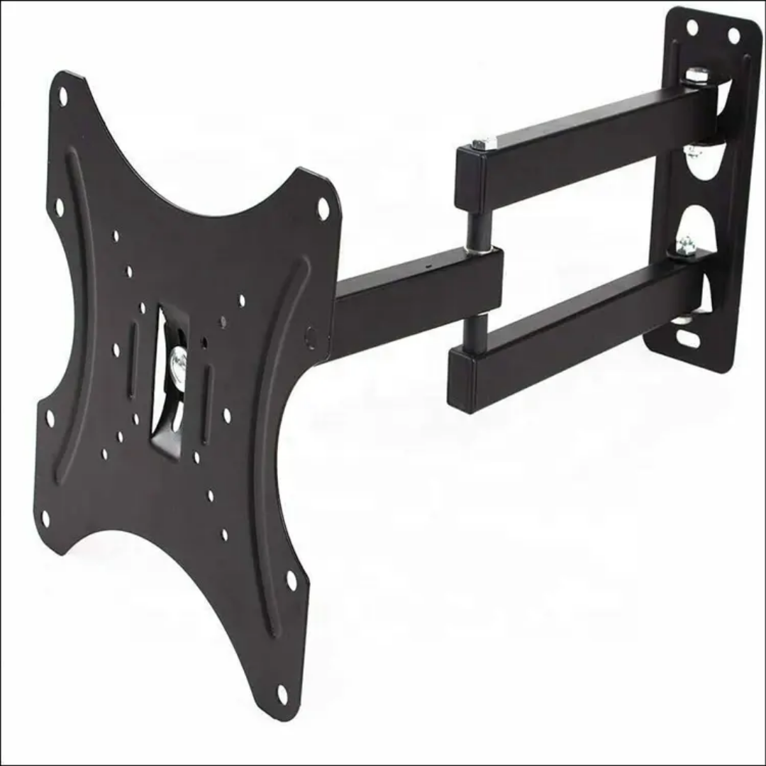 Support TV mural rotatif Togolais 17-42 pouces – Support télé écran plat inclinable pour maison, salon ou chambre – Fixateur solide et pratique