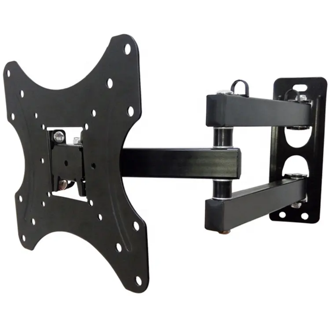 Support TV mural rotatif Togolais 17-42 pouces – Support télé écran plat inclinable pour maison, salon ou chambre – Fixateur solide et pratique