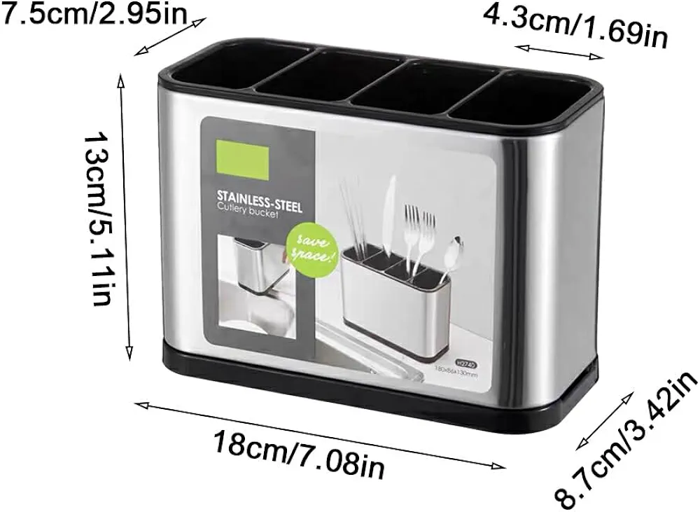Support de Rangement de Cuisine en Plastique pour Ustensiles