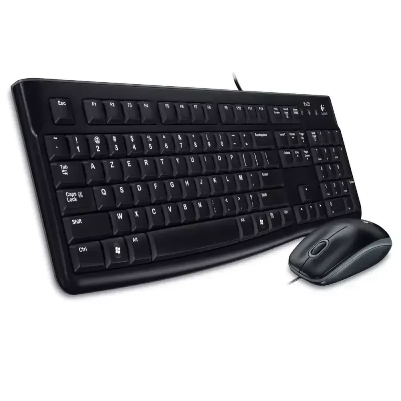 Pack Filaire Logitech Clavier/Souris MK120