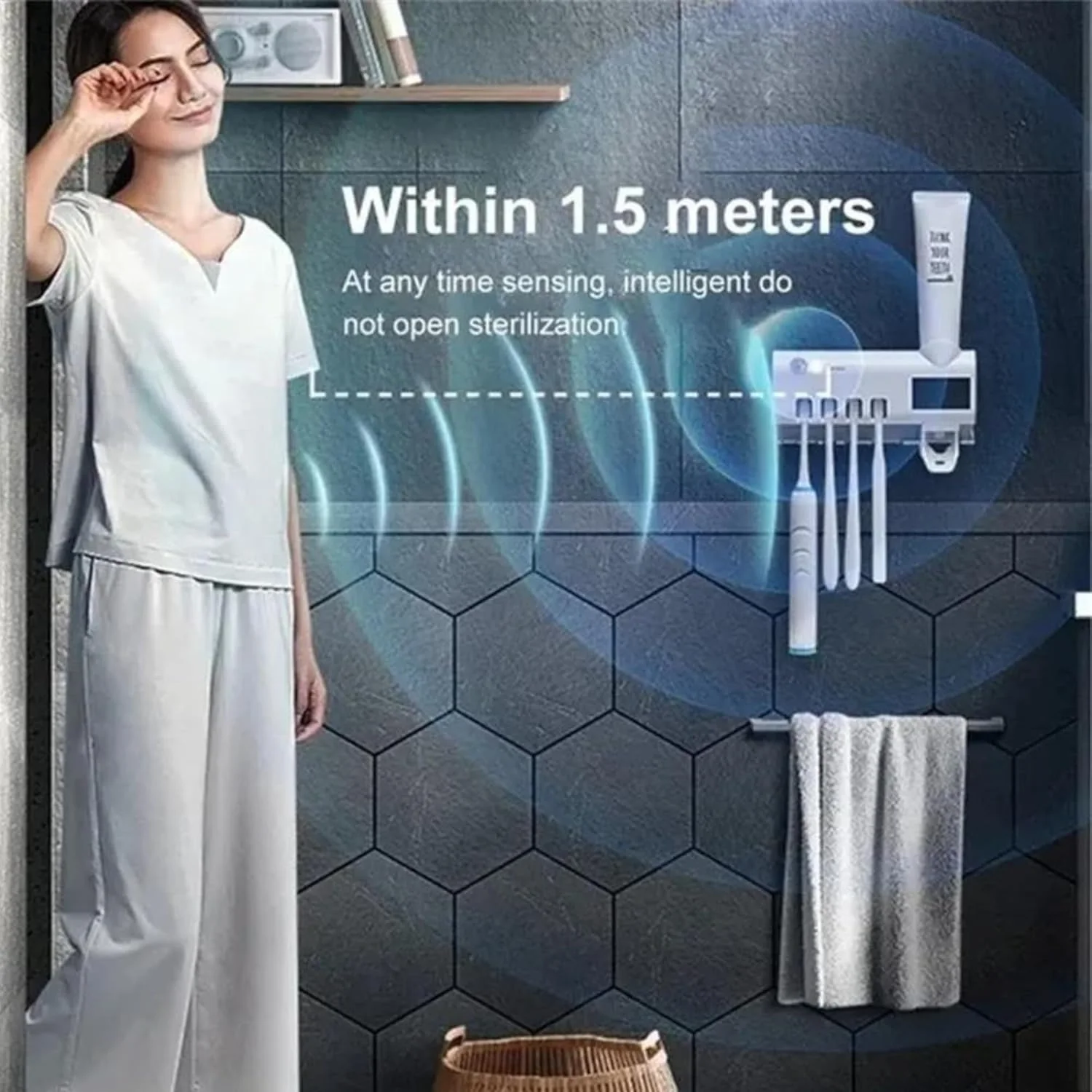 معقم فرشاة الاسنان الأتوماتيكي