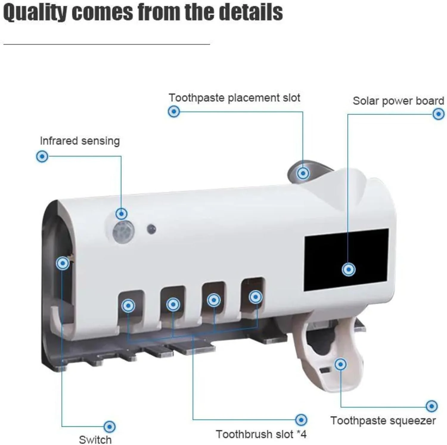 معقم فرشاة الاسنان الأتوماتيكي