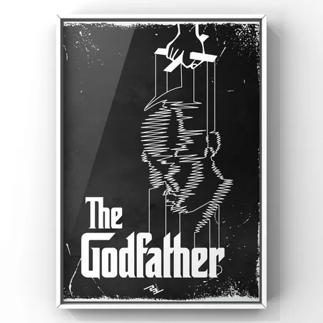 Tableau The God father ( black and white)