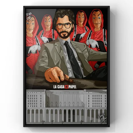 Tableau El profesor - La casa de papel