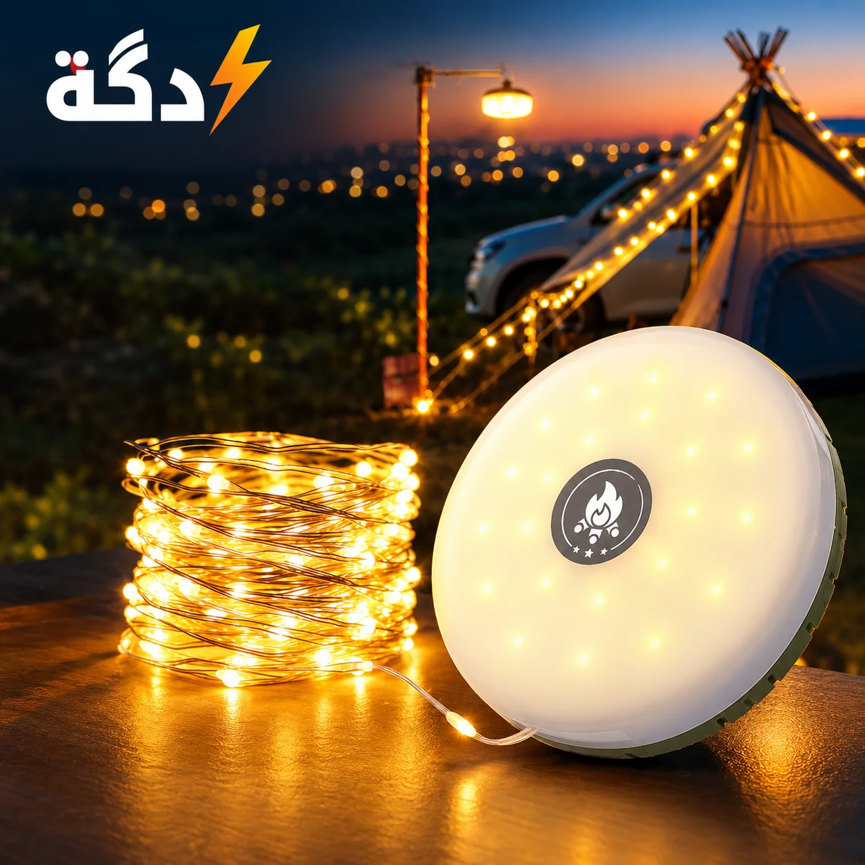 مصباح الطوارئ الذكي 2×1 ⚡ يضوّي البيت بثانية