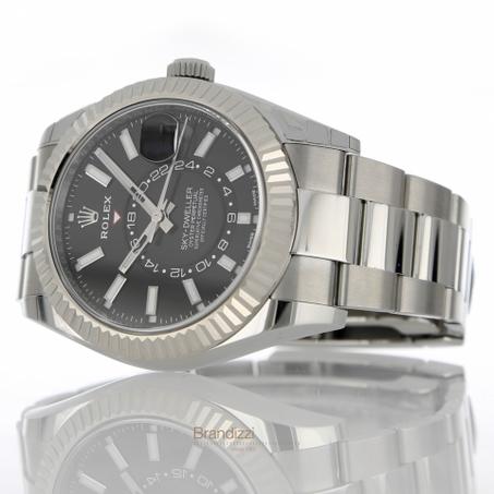 Rolex Sky-Dweller acier et or gris 326934