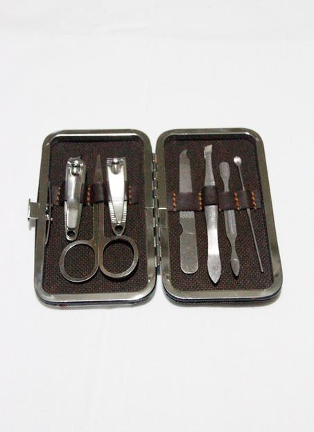 مجموعة العناية بالأظافر 7/10 قطع من قصّ الأظافر الفولاذ المقاوم للصدأ