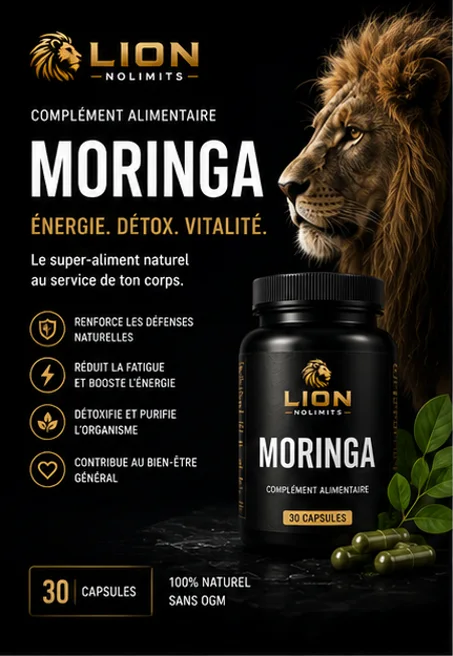 🔥 Moringa 30 Capsules – Complément Alimentaire Naturel Riche en Nutriments, Énergie et Vitalité