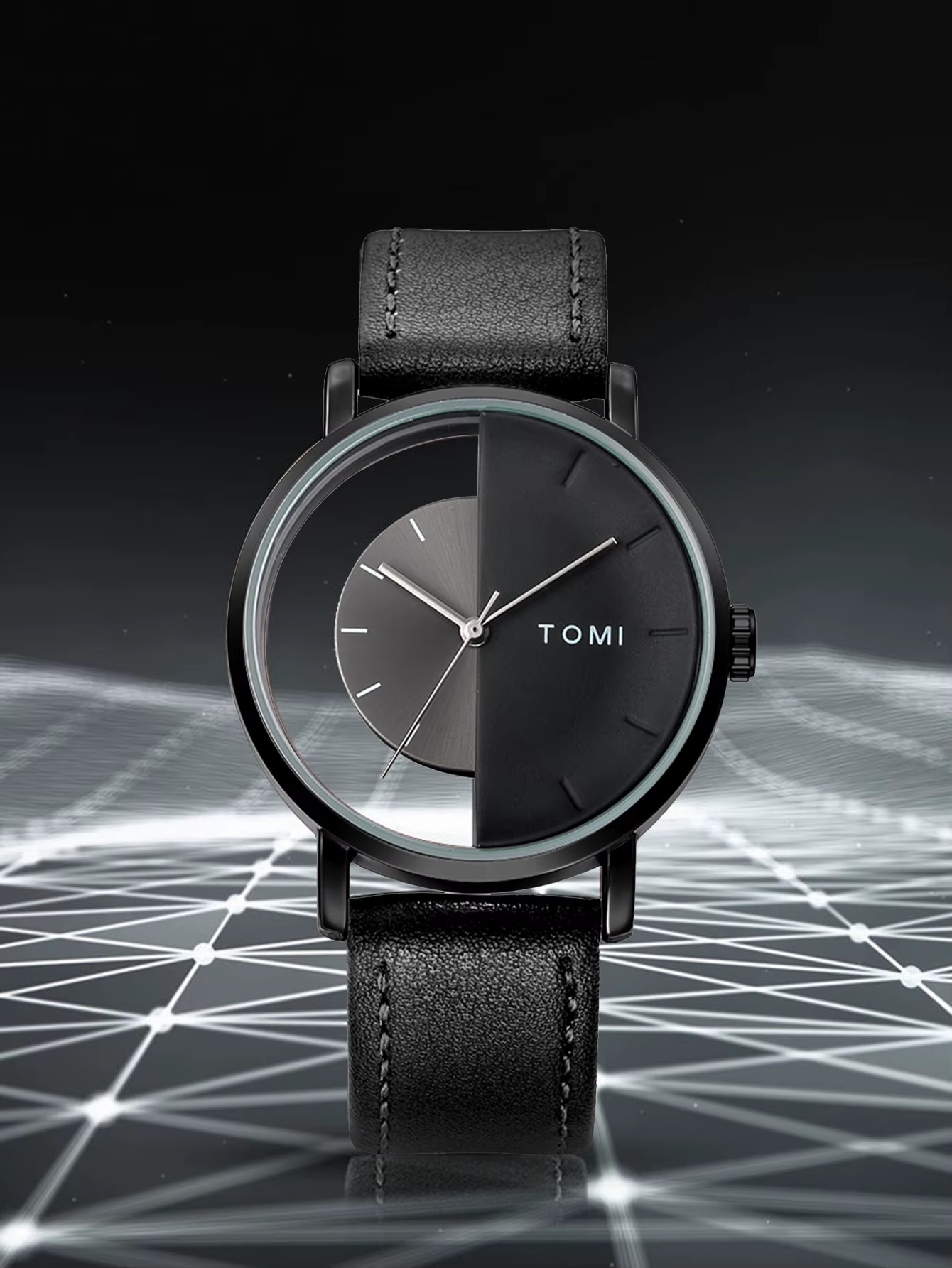 TOMI Fashion Simple Hollow Design Quartz Watch TOMI Fashion Simple Hollow Design Quartz Watch
