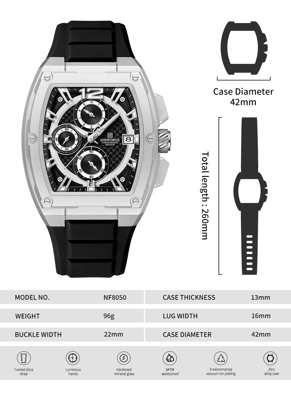 NF8050-watch Specifications