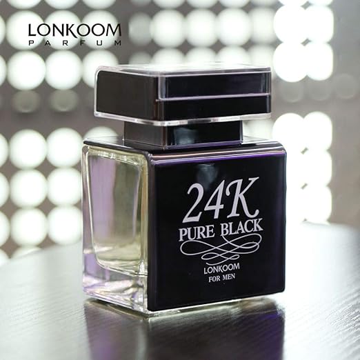 lonkoom 24 K PURE BLACK  FOR MEN 100ML