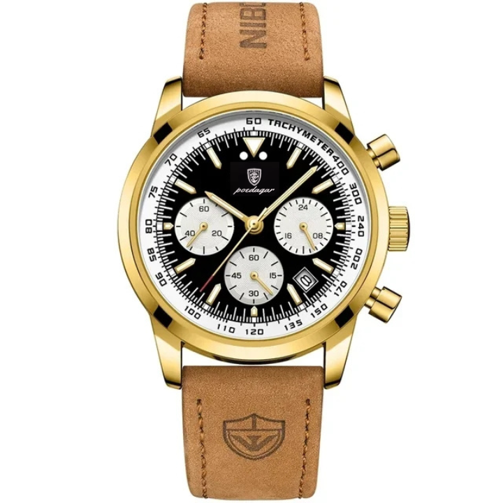 NIBOSI Brown Leather Band