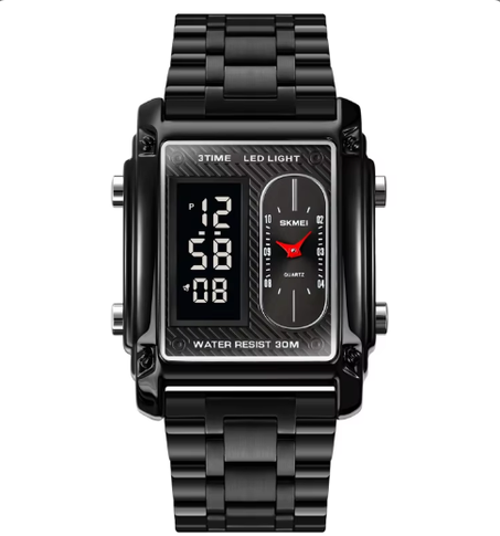 Metallic Stainless Steel watch