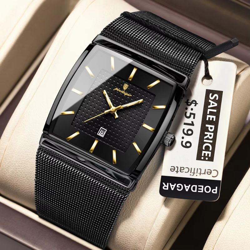 Stainless Steel Mesh Quartz Watch