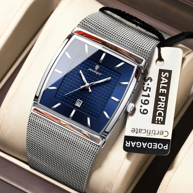 Stainless Steel Mesh Quartz Watch