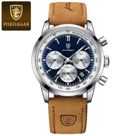 NIBOSI Brown Leather Band