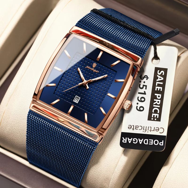 Stainless Steel Mesh Quartz Watch