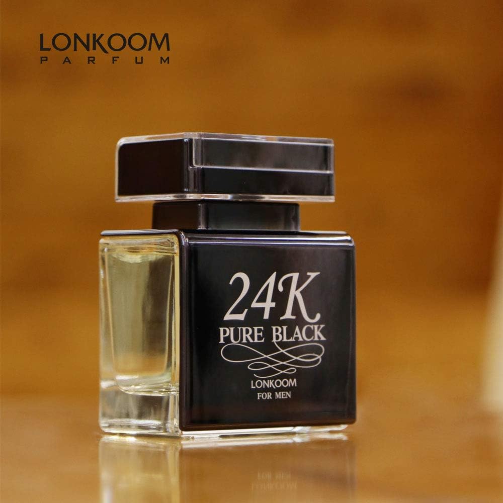 lonkoom 24 K PURE BLACK  FOR MEN 100ML