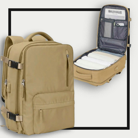 حقيبة ظهر سفر كبيرة (كاكي)