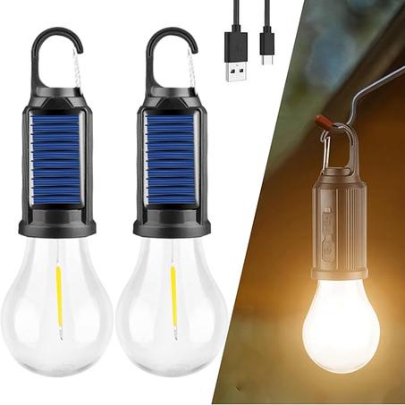 Lampe de poche LED  solaire avec chargeur USB