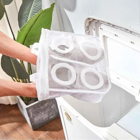 Sac à linge blanc كيس غسيل شبكي