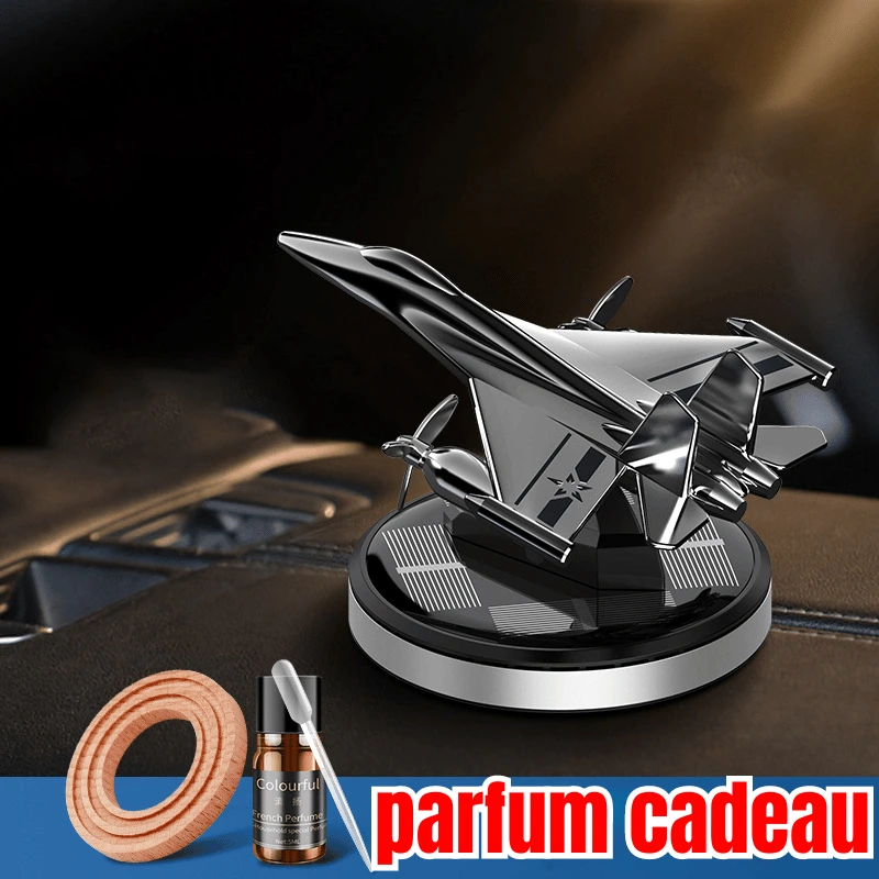 Aromathérapie Solaire, Diffuseur D'arômes En Forme D'hélicoptère Rotatif, Décoration En Forme D'avion, Décoration Intérieure De Parfum à Longue Durée D'action, Pour La Voiture (3PCS Perfume