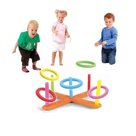 لعبة الحلقات Ring Games للأطفال من 3 سنوات فما فوق – تنمية التركيز والدقة، تصميم جذاب بألوان زاهية، مواد آمنة، مناسبة للداخل والخارج