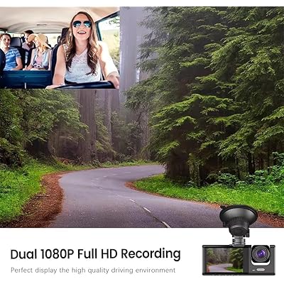 1080P جهاز تسجيل فيديو رقمي للمراقبة للسيارات Caméra de tableau de bord pour sécurité de voiture
