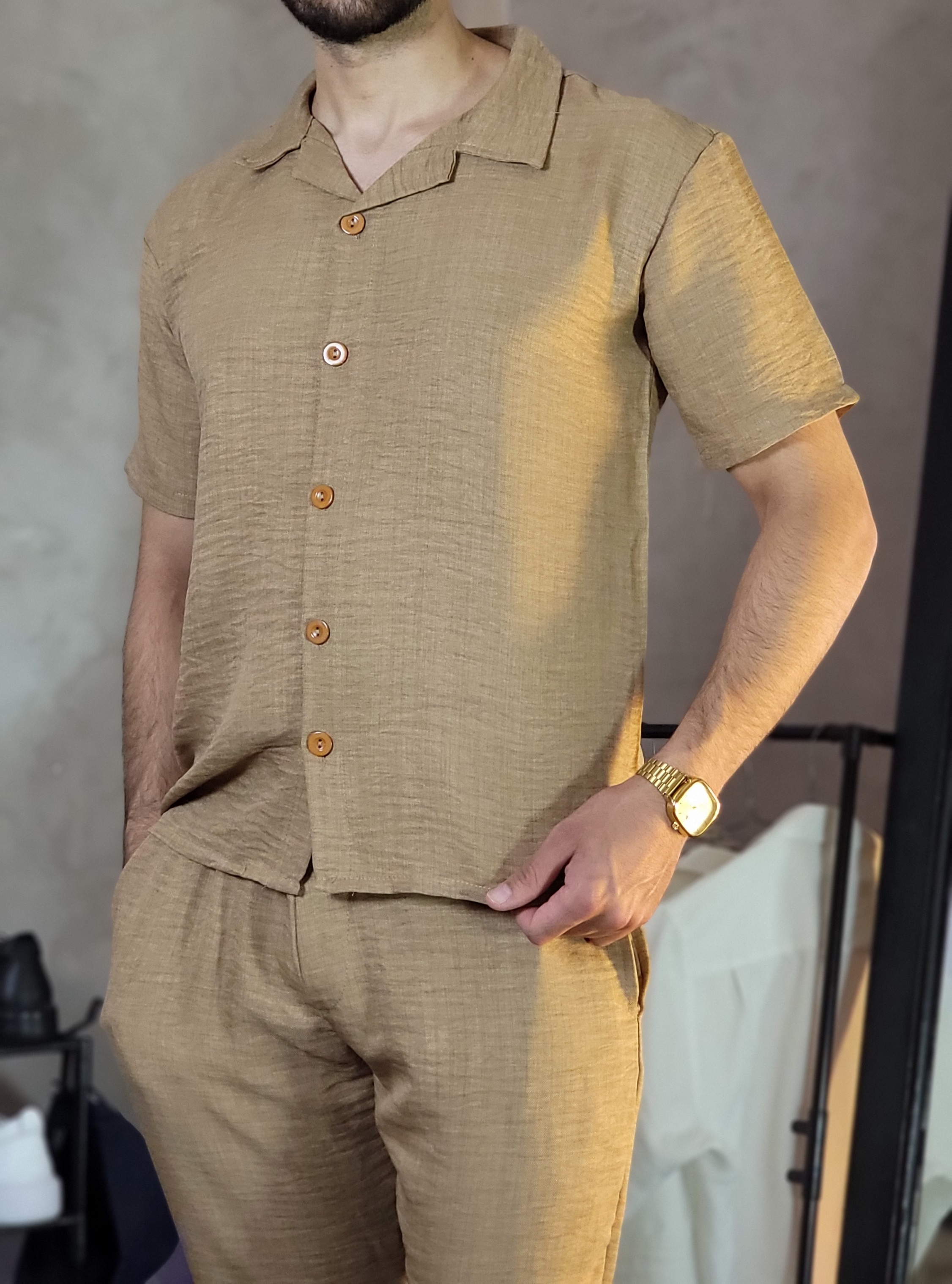 🌞 Ensemble léger premium – Chemise et pantalon Le Lin™ 🌿