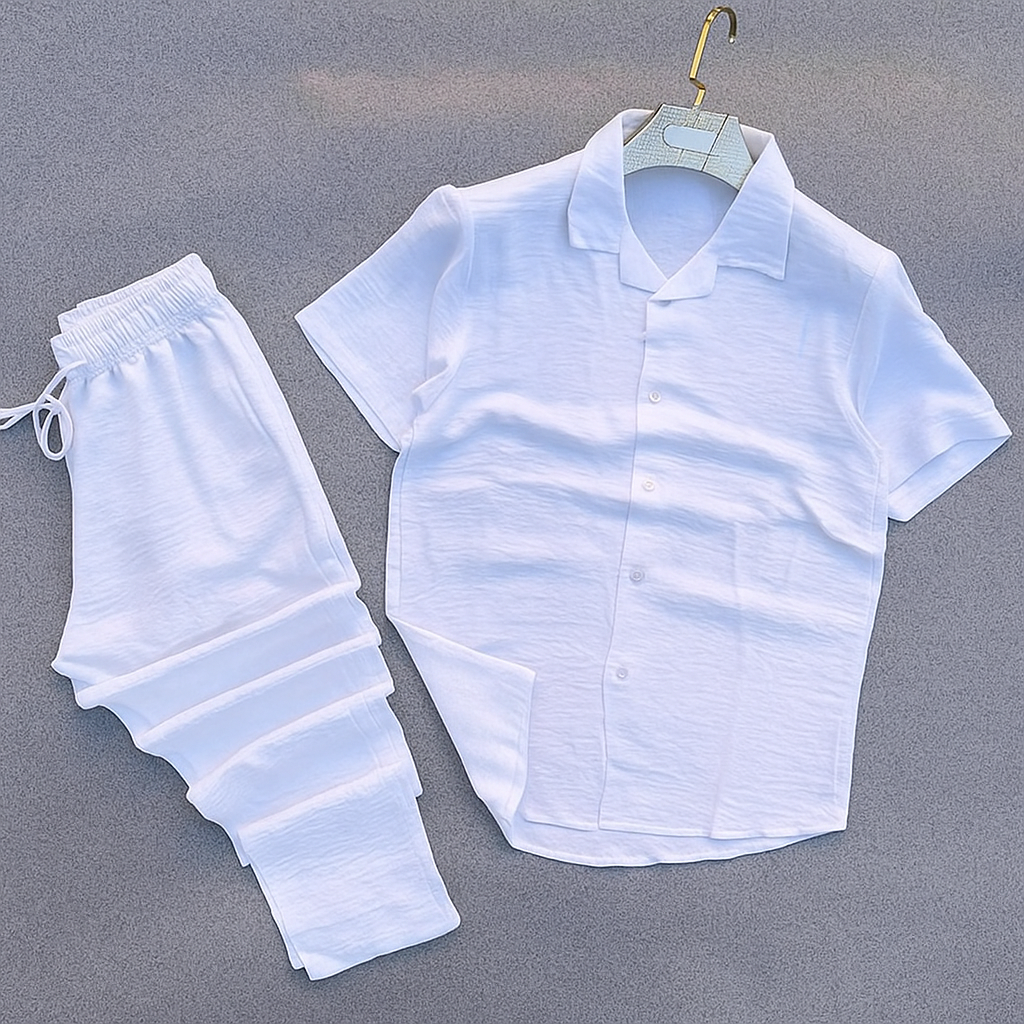 🌞 Ensemble léger premium – Chemise et pantalon Le Lin™ 🌿