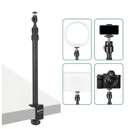 STAND JMARY MT 49 Tabletop C Clamp Desk Mount Table Stand Table Tripod for Camera, Ring Light, Streaming, Photo Video Shooting