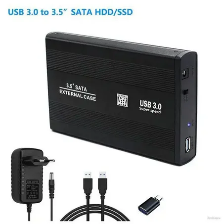 CASE HDD SATA 3.5 USB 6GBPS 3.0 SUPER SPEED