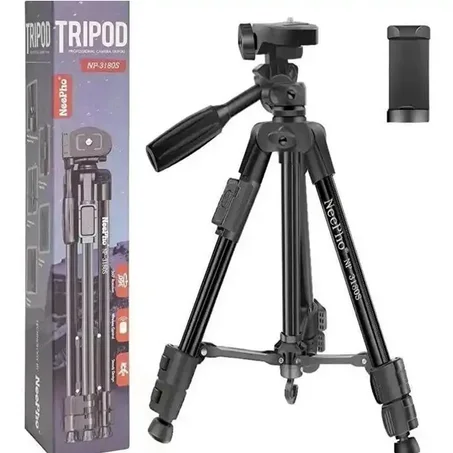 Neepho 3180S trépied professionnel pour appareil photo caméscope noir trépied Tripe Extensor Para Foto avec tête de poignée