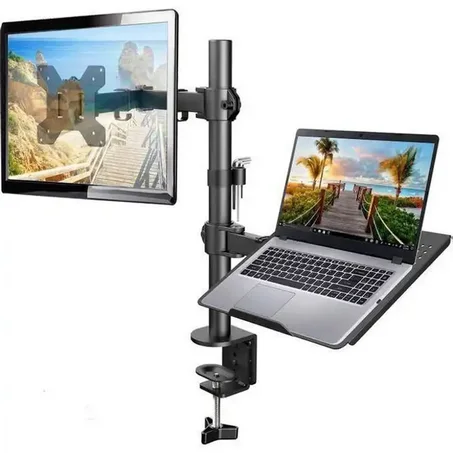 Support Moniteur - GENERIC - Réglable - Double Moniteur - Adaptateur Ordinateur Portable - Noir