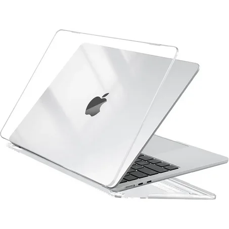 Case Compatible with MacBook Air 13 inch M4 2025 2024 2023 2022 M3 M2 A3240 A3113 A2681, Crystal Hard Shell