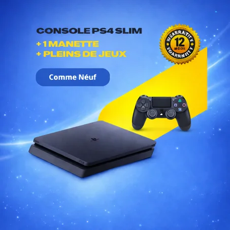Sony Console Ps4 Slim 500Gb + 1 Manettes - Occasion