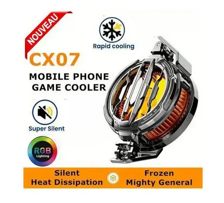 MEMO CX07 Nouveau Radiateur Magnétique de Réfrigération pour Refroidissement Rapide de Téléphone Portable