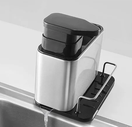 Organisateur d’évier acier inoxydable - multifonction 3 en 1