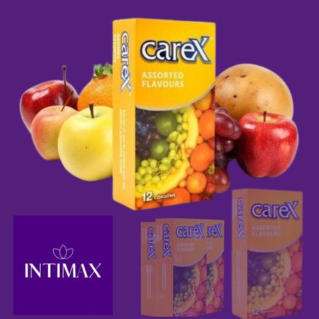 Préservatifs Carex Saveurs Assorties – 12 pièces