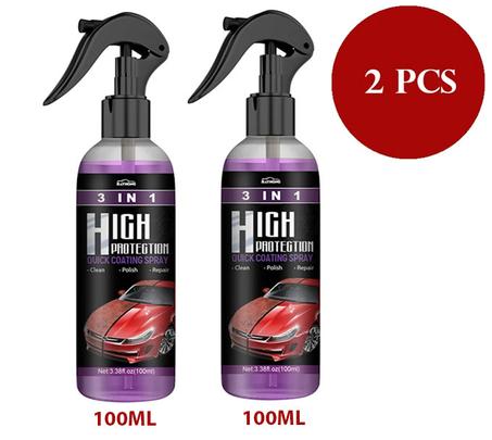 Spray de revêtement automobile rapide 3 en 1 à haute protection (2 pièces)