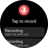 Haylou Solar 5 Record list screen