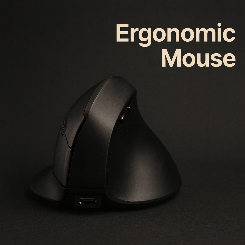 Ergonomic Vertical Mouse/استمتع بالراحة، وعزز إنتاجيتك