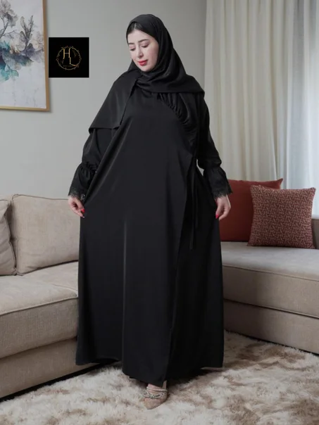 عباءة رمضان بالشال او الدونتيل قمة في الاناقة والجمال