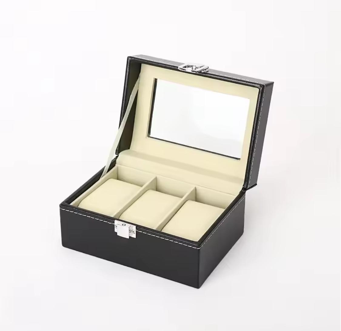 Exklusives Automatik-Uhren-Set (3 Stück) mit Aufbewahrungsbox – Eleganz & Stil für jeden Anlass
