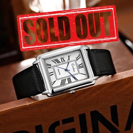 Geduo Herren & Damen Quarz Armbanduhr – Klassische Rechteckform mit römischen Ziffern, Lederarmband, elegant & zeitlos