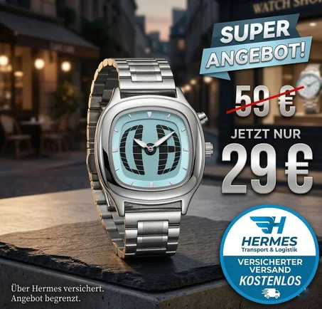 Elegante Edelstahl Herren Uhr – Wasserdicht 3 BAR – Modernes Design – TOP Angebot