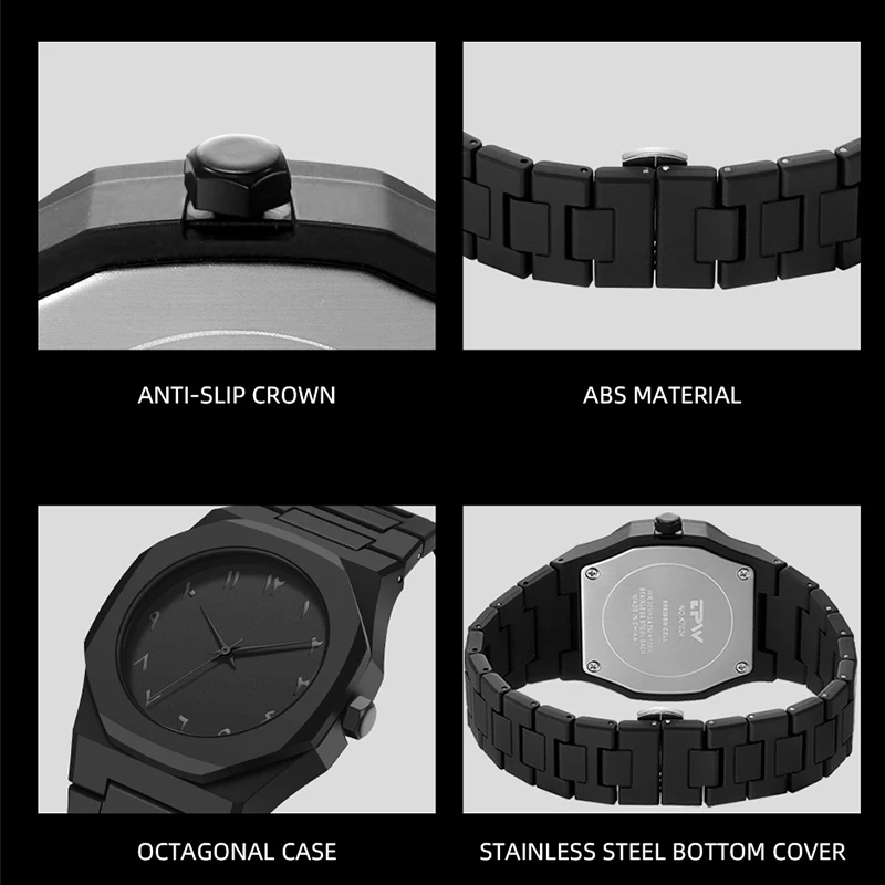 Arabische Armbanduhr Unisex – Edelstahl – Geschenkset mit Werkzeug – Modern & Elegant